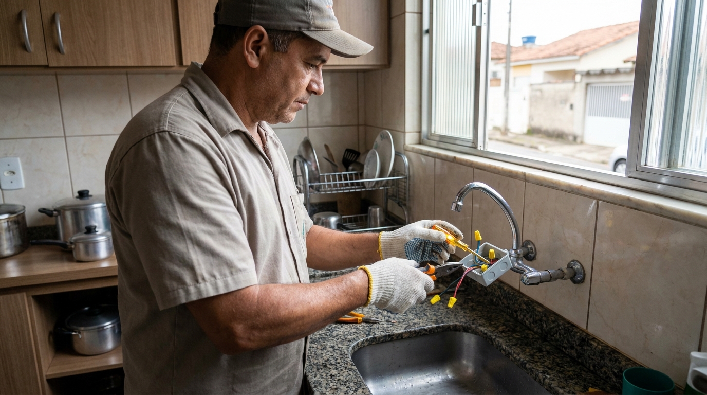 Adequação de Ponto Elétrico no Centro, Bragança Paulista‑SP