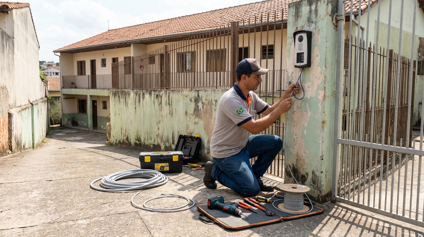 Instalação de Porteiro Eletrônico em Água Comprida, Bragança Paulista‑SP