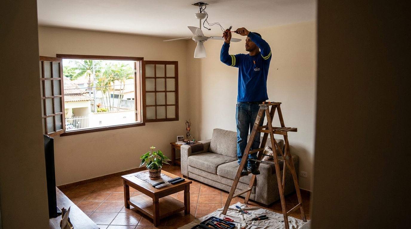 Reforço de Suporte no Teto no Toró, Bragança Paulista‑SP