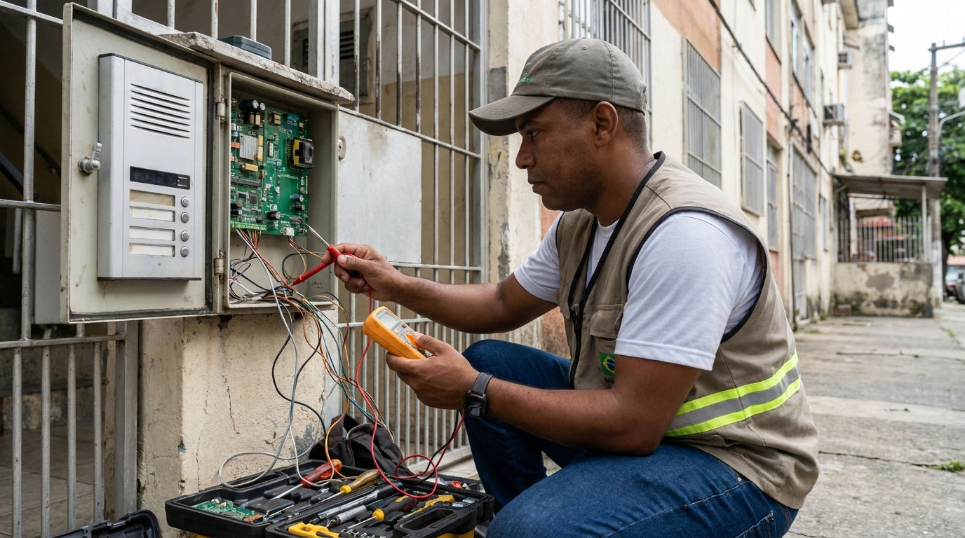Reparo de Placa e Campainha no Bairro do Menin, Bragança Paulista‑SP